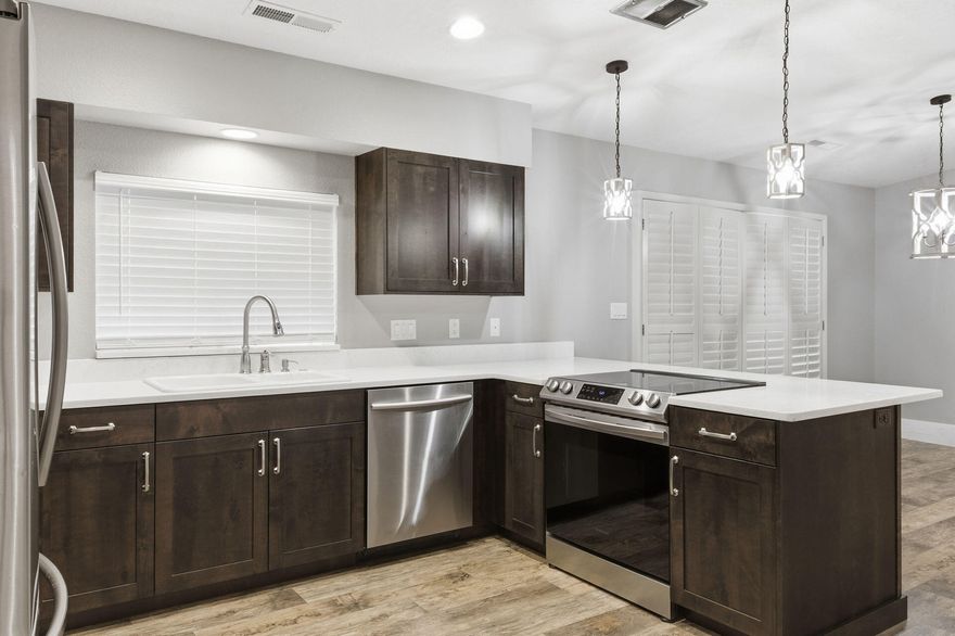 This upgraded townhome features over $50,000 in thoughtful improvements, including premium laminate flooring, tile bathrooms, updated kitchen, gorgeous bathrooms, 2023 water heater & water softener, refinished cabinets, fresh paint, and a complete $26k plumbing replacement removing all polyurethane. Original HVAC heat pump with seller-provided home warranty.

Not a twin home, no shared walls with your neighbor! The back yard is one of few with a back wall for privacy.

The HOA includes: 1 covered and 1 uncovered parking, 1 RV or 5th wheel parking spot (a $25 key purchase required), water, full exterior maintenance, pest control, a well-maintained pool, hot tub, pickleball court, tennis court and clubhouse.

Owner occupied only. Rental cap ensures a stable, quiet neighborhood.