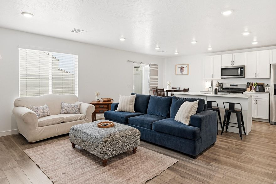 Move-in ready 4-bedroom, 3-bath townhome with 2-car garage in the heart of booming Cedar City, built by DR Horton in 2022! Enjoy easy freeway access for quick commutes to SUU and effortless day trips to Zion National Park, Bryce Canyon, and Cedar Breaks National Monument. This spacious home offers comfortable living in a rapidly growing city packed with opportunity, Southern Utah University, and outdoor adventure. Perfect for families, first-time buyers, or investors seeking low-maintenance townhome living in one of Utah's fastest-growing communities! Townhome is occupied, please allow notice to show, preferably 24 hours if possible. Current lease expires May 1st 2026. Square footage figures are provided as courtesy estimates only and were obtained from county records.