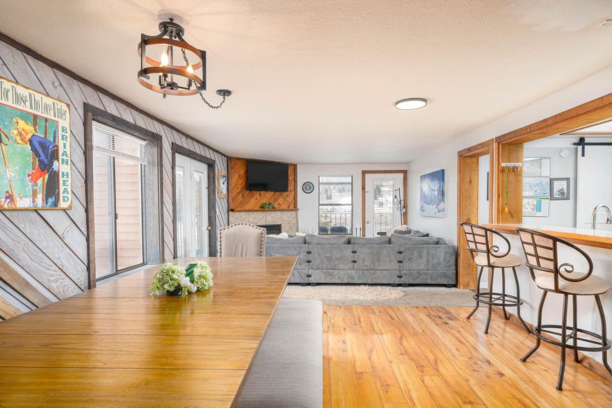 This Timberbrook Village unit offers a fantastic opportunity for both personal use and investment. Located within walking distance to the ski lifts, it's perfect for those who love winter and summer sports and mountain living. The unit combines two separate units, providing a total of 3 bedrooms and 2 baths with 1121 square feet of extra living space, making it an ideal choice for families or groups. With the option for nightly rentals, it's a great location for vacationers looking for a cozy stay with easy access to year-round amenities and activities. Enjoy Timberbrook Village's amenities, including a clubhouse with an indoor pool/spa, sauna, laundry, and game rooms as well as underground parking.