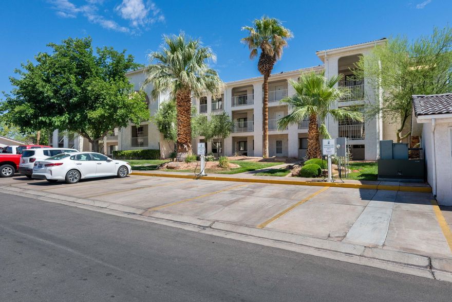 This beautifully updated 1-bedroom, 1-bath first-floor condo is truly move-in ready and packed with upgrades. Enjoy brand new laminate flooring, fresh paint, new cabinets, countertops, kitchen sink, and a fully renovated bathroom — all designed for modern comfort and style. The unit was re-piped just two years ago for peace of mind, and it includes a new washer and dryer.

The kitchen appliances were replaced just three years ago, and the cozy living area features a sleeper sofa, making it perfect for guests. 
With breathtaking views of Snow Canyon and the West Valley, this condo is an ideal choice for a personal getaway, second home, or entry-level vacation rental opportunity. All information deemed liable but not guaranteed. Buyer and buyer agent to verify.