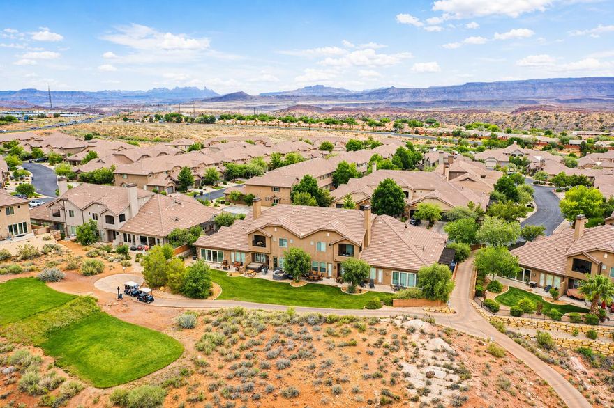 Welcome to 2009 N Coral Ridge Dr! This 2,594 sq. ft. masterpiece sits directly on Tee Box #5 of the Coral Canyon Golf Course. Take in the lush greens from your private balcony or private hot tub. Enjoy the grand kitchen and dual primary suites. Updated. New fridge and water heaters. This home comes FULLY FURNISHED and turn-key! Resort living includes two year-round heated pools, hot tubs, a fitness center, and a fishing pond--all just minutes from Zion National Park and Sand Hollow. Short-term Rental w/ flexibility: Pick your own property management company and maximize your ROI on this high-performing nightly rental. Whether it's a lucrative investment or a personal desert retreat, this property delivers.