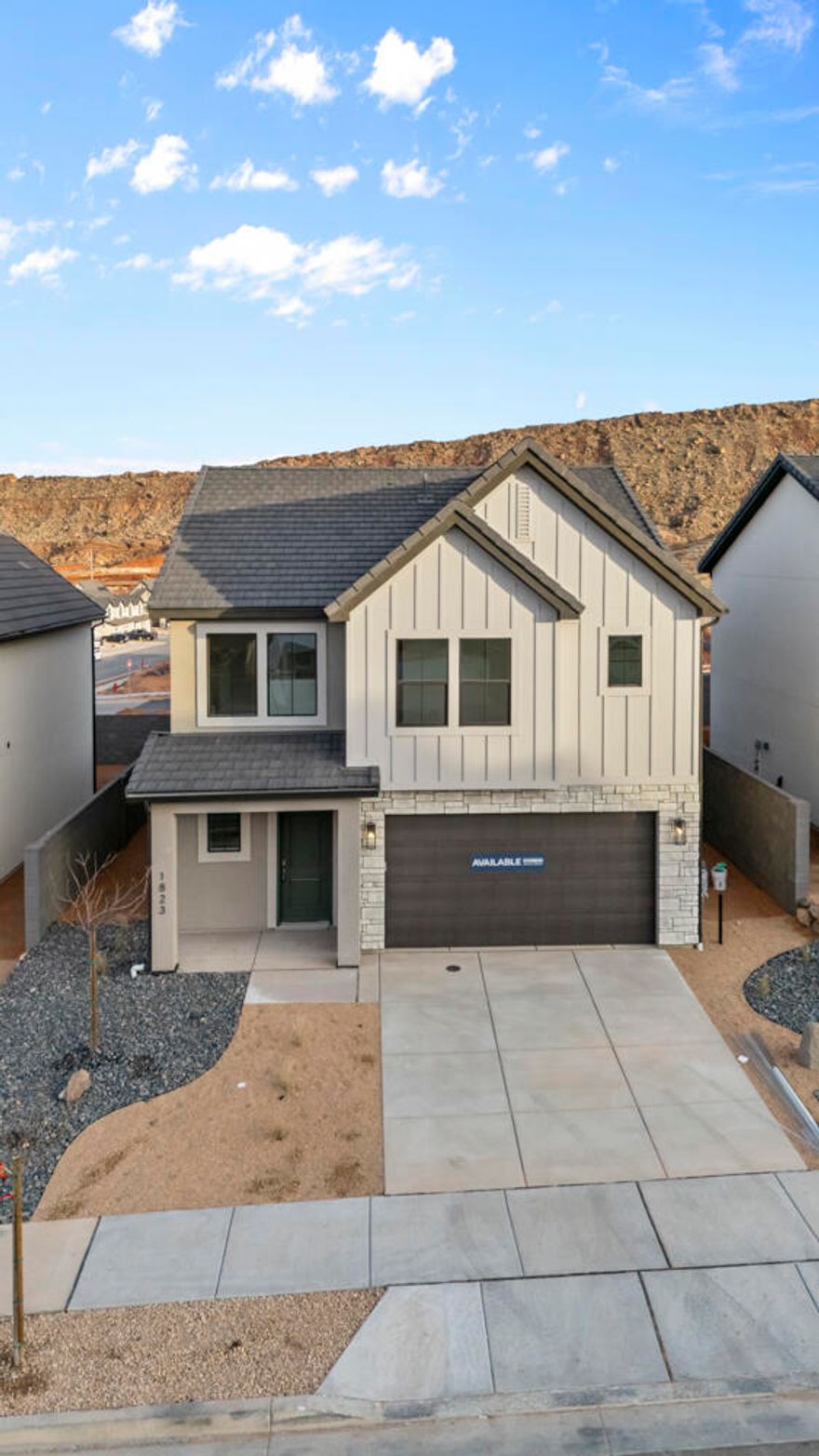 This is our desirable Edgewood floor plan, with 4 bedrooms, 2.5 baths, 2-car garage and loft area! Long Valley is an upcoming community with amazing amenities including club house, pools, hot tub, pickleball courts, playground, walking and biking trails and so much more! Using Dixie Power, and the home efficiency build of D R Horton homes, this value home is ready for purchase. Pictures are of a model of similar floor plan, actual finishes, upgrades, or elevation may vary. Square footage is provided as a courtesy and based on building plans.