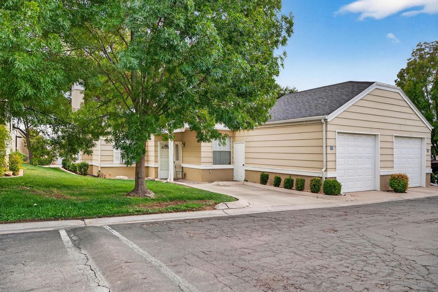 2 Bedroom Townhome with Assumable FHA Loan at 2.5%! Welcome to this bright and inviting 2-bedroom, 2-bath townhome in the heart of St. George! Conveniently located near the mall, local dining, and Utah Tech University, and zoned for Panorama Elementary, Pine View Middle, and Pine View High. This home offers comfort, convenience, and excellent rental potential. The open floor plan features large windows that fill the home with natural light. The spacious primary suite includes private access to the back patio, while the oversized secondary bedroom provides flexibility to create a second en-suite, guest suite, or home office. Enjoy the convenience of a 1-car garage plus an uncovered parking space directly in front. A new A/C unit was installed in June 2021 for added peace of mind. Community amenities include a pool, pickleball courts, tennis court, and HOA-covered exterior building maintenance, lawn care, and water. Assumable FHA Loan Opportunity: Qualified buyers can assume approximately $210,000 of the existing loan at a 2.5% interest rate, resulting in an approximate $1,260/month mortgage-a rare opportunity in today's market!