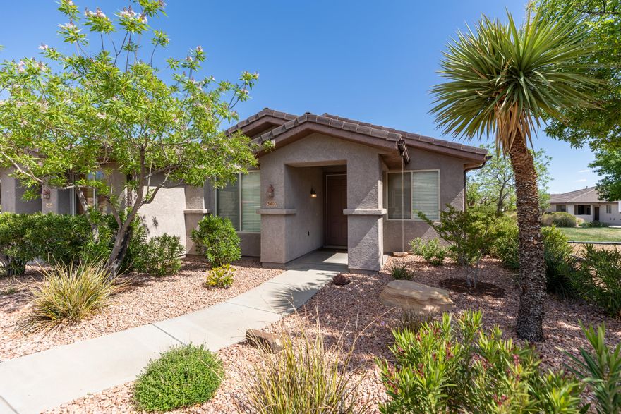 This well maintained single level home is located in the desirable Coral Canyon community. Features include stylish LVP flooring, open living room/kitchen, spacious primary suite with ensuite bath that includes dual vanities and walk in closet. 1 car garage plus parking pad. Enjoy access to HOA clubhouse, indoor/outdoor pool and fully equipped fitness area.