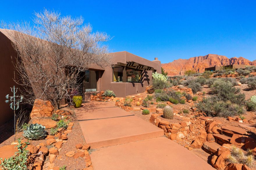 Super cute, timeless, and full of character, this charming Kayenta Pueblo-style home is beautifully maintained and completely move-in ready. Feeling inspired to add your own touch? There's just enough opportunity here to put your creativity and mad skills to work.
Nestled into a private and captivating setting, the property offers breathtaking 360-degree views, with striking topography and fascinating geology that will inspire and delight. Ideally located near the Kayenta Art Village and Center for the Arts, you'll enjoy easy access to a vibrant creative community.
World-class hiking and biking trails are right at your doorstep, and the dark night skies provide unforgettable stargazing experiences.