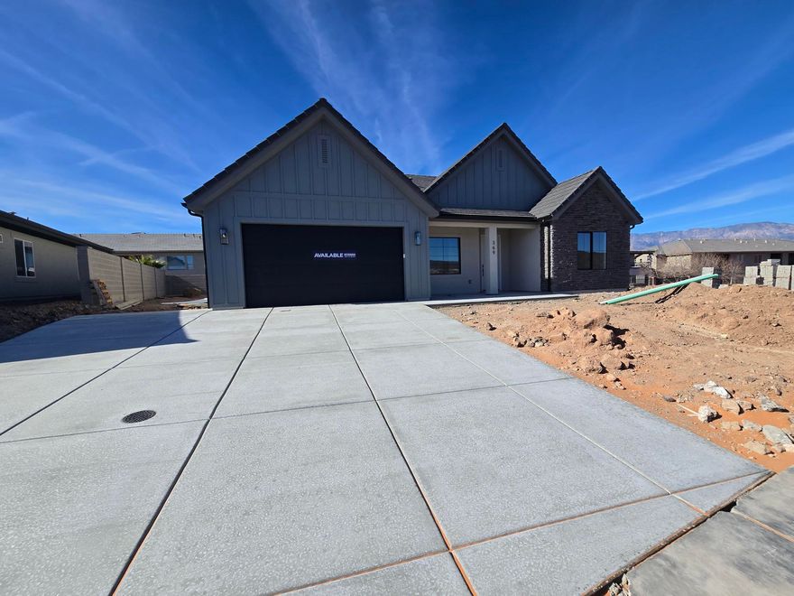 Discover your dream home at Fire Rock, a stunning new D.R Horton community in Hurricane, UT! Explore the ''Oakley'' floorplan in the Scandinavian style, 3 beds, 2.5 bath, plus an office and the best part? NO HOA. Open family/kitchen layout, 9' ceiling on main, standard kitchen layout, tray ceiling in family room & bedroom 1, 42'' upper cabinets w/ crown molding, upgraded cabinet features: soft-close, gas appliances, quartz countertop, laminate throughout the kitchen, dining and family, bedroom 1 suite, grand bath with garden tub, separate walk-in shower and 2nd vanity sink, 2 large other bedrooms. Estimated completion February. Ask me about our generous home warranty & Permanent Interest Rate Buy-Down. Improving quality of life here with its prime location, Fire Rock is truly a gem.