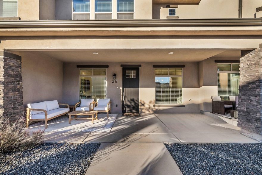 Beautifully updated townhome offering the perfect blend of modern design and everyday comfort. Step into a bright, inviting kitchen featuring granite countertops, under cabinet lighting, and an open layout ideal for cooking and gathering. The spacious primary en-suite provides a relaxing retreat, complemented by a custom tiled bathroom. Upstairs, enjoy a versatile bonus living area perfect for work, play, or guests.
An East facing covered patio extends your living space outdoors, offering year-round enjoyment. Conveniently located near scenic trails, parks, schools, and everyday amenities. Community pool is coming soon.
Priced to sell and eligible for USDA 100% financing. A fantastic opportunity you won't want to miss.