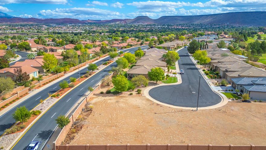 Building lot in the beautiful Sunbrook Community. This lot has been graded, retained, stubbed for utilities: ready to build with great views. BLM land and new subdivision behind you. Located at the end of a cul-de-sac.

Block wall already built on the north end of the lot.