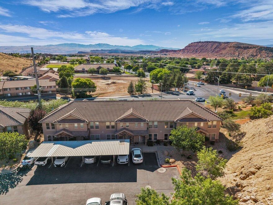 Experience the best of Southern Utah living in this beautifully located property offering the perfect blend of comfort, convenience, and adventure. Ideal for a first-time buyer, second home getaway, or investment opportunity, this home features a thoughtfully designed open floor plan with two spacious living areas and generously sized bedrooms. Enjoy access to fantastic community amenities including a sparkling outdoor pool and clubhouse, all nestled in a desirable neighborhood close to schools, parks, shopping, and more. Step outside and take in the stunning mountain views and natural beauty that make Southern Utah so special. Located just a short drive from world-renowned destinations like Zion National Park and Snow Canyon State Park, this home offers a peaceful lifestyle surrounded by endless opportunities for hiking, biking, and outdoor recreation. Not zoned for nightly rentals. Buyer to verify all information, deemed reliable; however, buyer to verify all info including utilities, rental restrictions, and HOA information if applicable.