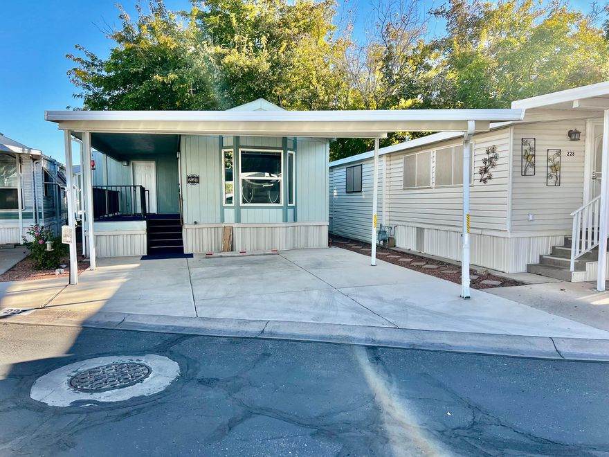 Charming and rare find! This lovely 2 bedroom, 2 bath home is FINANCEABLE and move-in ready. It features newer flooring, appliances, and countertops, along with an abundance of natural light from the many windows. Enjoy the spacious backyard with a large shed and a serene, park-like setting with mature trees and lush grass. Recent upgrades include a new 40-gallon water heater and disposal (March 2025), a new microwave (2 years ago), HVAC system replacement ($9,000, 2.5 years ago), and a freshly sealed roof. Don't miss this beautifully maintained home! Buyer to verify all information.