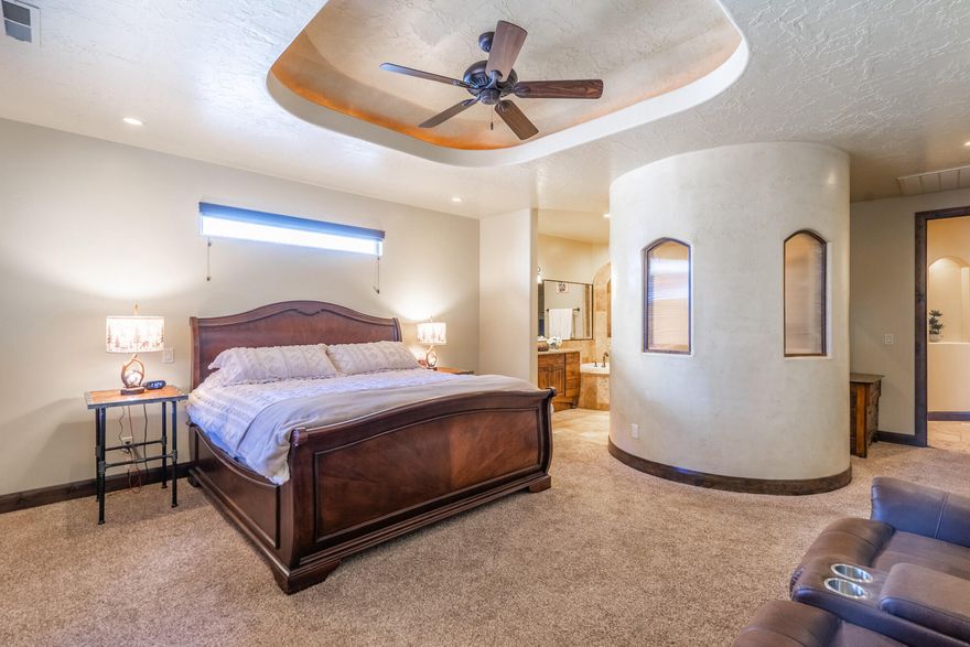 Month-to Month: Designed for entertaining, this home features a spacious kitchen perfect for gathering with family and friends. Relax on the inviting front covered porch or take advantage of the backyard awnings that provide generous shade over the outdoor entertaining area. The grand primary suite offers a beautifully upgraded bath completed with high-end finishes at the time of construction. This home has been exceptionally well maintained and shows pride of ownership throughout. Fully Furnished