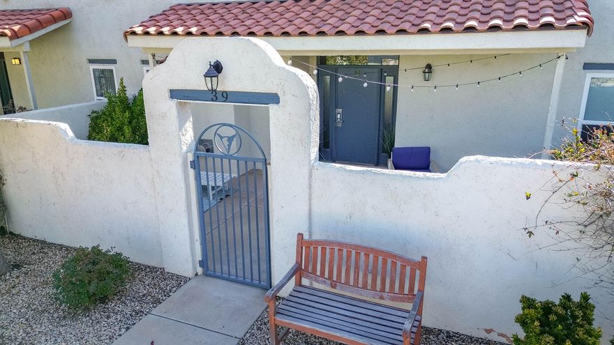 This beautifully remodeled 2-bedroom, fully furnished, 2-bath townhome offers 1,422 square feet of refined living in an intimate 50-unit community. Only 4 homes feature this desirable floor plan, making this a rare opportunity. Every inch has been thoughtfully updated with high-end finishes and modern design, creating a serene, spa-like atmosphere that immediately puts you at ease.  the property allows short-term rentals, offering excellent flexibility and income potential. Enjoy resort-style amenities including two pools—one adult-only for added tranquility and a family pool.  Pickleball courts and an exercise room for recreation and socializing. Whether you're looking for a full-time residence, second home, or investment property, this townhome delivers comfort, exclusivity, and effortless relaxation in one exceptional package.