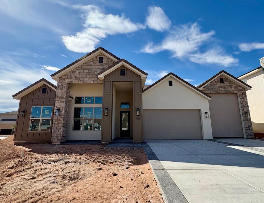 Final Opportunity at Riverbend! This is the last new construction home at Riverbend.  This is our popular 1861 sq ft plan, 3 bedrooms plus den or 4 bedrooms, 2 baths, 3 car RV garage (RV 45' deep 10'x12' door). Beautiful finishes throughout. Front and backyard landscaping included. Backyard dimensions are approximately 70' wide by 30' deep from house to back block wall. Riverbend is a Dixie Power community. Come by and see the S&S Homes' difference! Call or text for additional details or to setup a time to view this home.