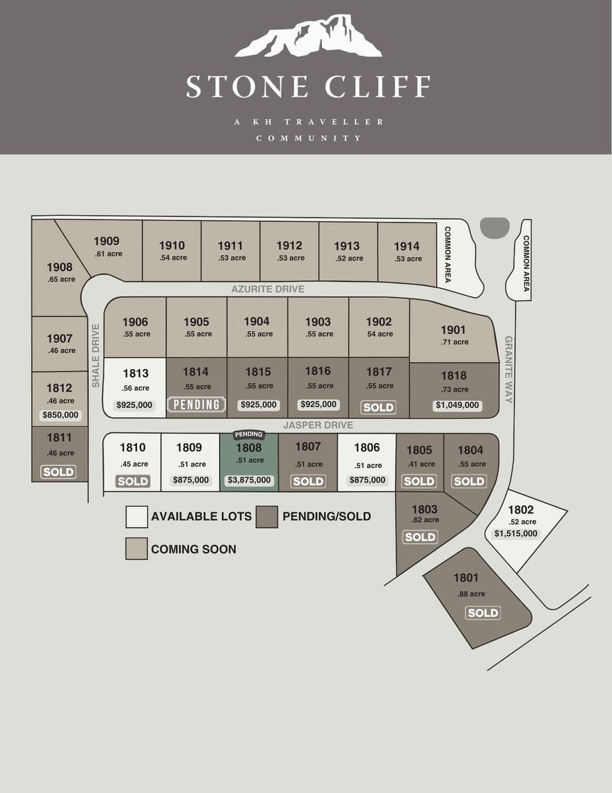 Panoramic views to the North East of surrounding mountains and the city lights, resting on top of the prestigious gated community of Stone Cliff. Resort-style amenities include clubhouse, new event center, fitness with new equipment, indoor/outdoor pool & spa, cabanas, fitness center, tennis/pickle-ball courts, 24/7 security. 1st year, the monthly HOA fee for a developer lot is 1/3rd of current monthly HOA fee ($344 currently) which is $121 per month, full monthly HOA fee after the 1st year.  Low Utilities with Dixie Power, Buyer is responsible for Washington County Water Conservancy impact fee.