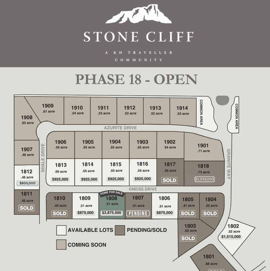Panoramic views to the North East of surrounding mountains and the city lights, resting on top of the prestigious gated community of Stone Cliff. Resort-style amenities include clubhouse, new event center, fitness with new equipment, indoor/outdoor pool & spa, cabanas, fitness center, tennis/pickle-ball courts, 24/7 security. 1st year, the monthly HOA fee for a developer lot is 1/3rd of current monthly HOA fee ($344 currently) which is $121 per month, full monthly HOA fee after the 1st year.  Low Utilities with Dixie Power, Buyer is responsible for Washington County Water Conservancy impact fee.