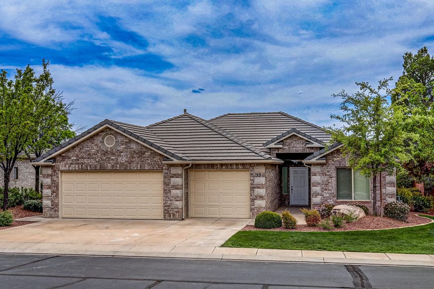 Clean, well-kept rare brick home with just the right upgrades to make it a solid full-time place or an easy lock-and-leave second home. The open kitchen layout keeps everyone connected, whether you're cooking or just hanging out, with plenty of space to gather without feeling crowded. Recent updates over the past couple of years include a new water heater, water softener system, smart thermostat, and a purified water faucet at the kitchen sink--simple improvements that make day-to-day living better.
The primary bedroom is roomy and comfortable, and the 3-car garage gives you the storage most homes in this range don't have. Out back, you've got a private covered patio that's set up for relaxing, not work. With the HOA handling the landscaping, you can come and go without a checklist. When you stack this one up against the recent sales, you will see the value! BTW table, chairs and some of the furniture is up for grabs except for the grandfather clock, sewing table and bed.