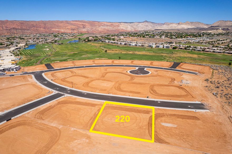 Large lot in the beautiful Ledges Golf resort community. This Yellow Knolls lot has amazing views of Snow Canyon and Fish Rock. The Ledges is a dark-sky community, locate just 10 minutes from downtown St. George. Bring your own builder! Low HOA fees!