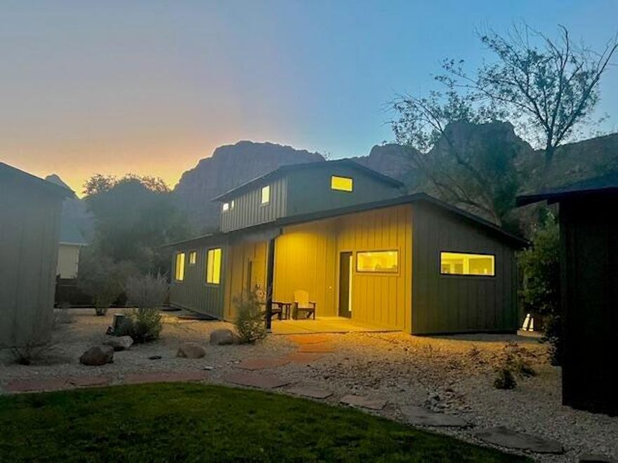 ***Price Improvement*** Call Springdale, Utah and Zion National Park (as your backyard :) your home! Canyon Cottonwood Cottages has now available a chic twist on 3 bedrooms and 3 baths, + den/office or multi use space. This is in addition to the basement entertainment lounge. Endless possibilities here. ***Ready for move-in now!*** Tastefully furnished and many incredible interior features for the buyer that's ready. Located conveniently close to amazing restaurants, the Virgin River and the park. Explore the hiking trails abound, unique local galleries and enticing gift stores. NOTE: Approved for rentals 31 days or longer only.