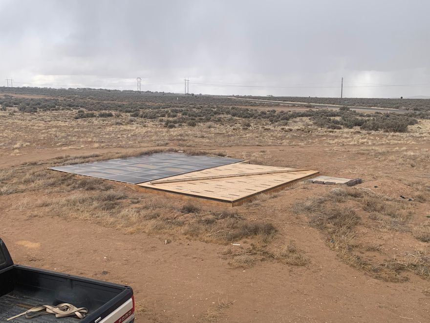 Off Grid property with no utilities. Utilities are approx one block away. Permitted 40x30 foundation completed.