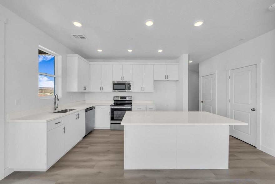 Brand new Holmes Homes condo in the incredible Desert Color community! This is a 3-bedroom, 2-bathroom condo with beautiful finishes, stainless steel appliances, and a 1-car garage. The estimated build completion is September 2025. This condo is eligible for the $20,000 Utah first-time homebuyer program or would make a perfect second home for those who want to visit and enjoy the amazing resort amenities. Photos provided are of a similar Holmes Homes unit and are subject to changes in finishes. Not nightly rental approved.