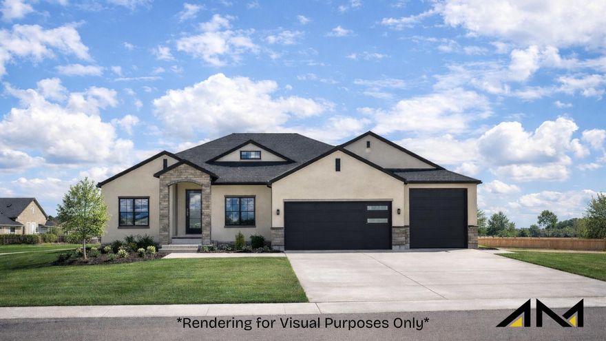 Located in the desirable Iron West subdivision, this well-appointed home offers 1,953 sq ft of finished living space on the main level, plus an additional 1,760 sq ft unfinished basement, providing a total of 3,713 sq ft with excellent future expansion potential. The main level features 3 bedrooms, 2.5 bathrooms, and a spacious 3-car garage, creating a functional and comfortable layout. Interior highlights include vaulted ceilings, a gas fireplace, and quality finishes throughout. The kitchen is designed for both everyday living and entertaining and includes a hidden walk-in pantry, wall oven, and range with hood. The primary suite offers a private retreat with an en-suite bathroom featuring a standing tub and a large walk-in closet. Additional features include LVP flooring, carpeted bedrooms, tile bathrooms, and a covered patio for outdoor enjoyment. With ample space, thoughtful design, and room to grow, this home is an excellent opportunity in one of the area's fastest-growing communities.