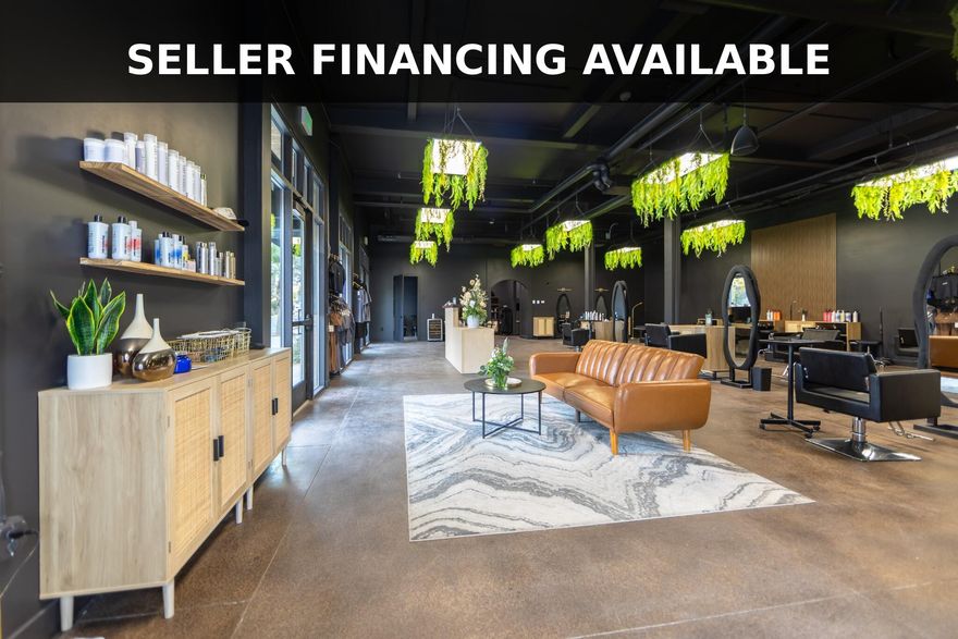 Turnkey 13-station salon in the heart of Downtown St. George with seller financing available, offering a rare opportunity to step into ownership without the time, cost, and uncertainty of building from scratch. This fully built, modern space includes styling stations, shampoo area, retail displays, and premium fixtures, with all furniture, equipment, POS and booking systems, website, social media, and brand assets included. Located along St. George Boulevard with excellent visibility, this opportunity provides strong potential for an owner-operator or entrepreneur to increase income by filling additional stations and expanding services, with seller financing creating a more accessible path to ownership.