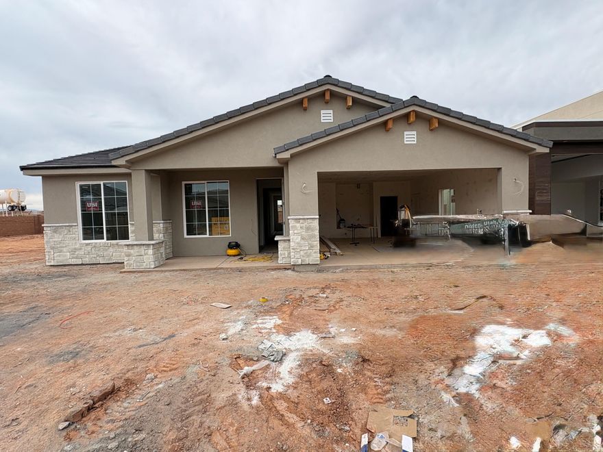 Welcome to desert paradise at The Preserve at Alaia (formerly known as Stucki Farms). Featuring our single level Cliffrose floor plan, this community is adjacent to the stunning and luxurious surf club at Zion Shores! This exceptional neighborhood offers a perfect blend of modern living and outdoor adventure. Situated near exciting off-roading trails, minutes from St. George, and only 45 minutes from Zion National Park! This Visionary home is built with 2x6 framing and R-50/R-19 insulation for extra heat/cooling efficiency year-round. Experience the joy of living in a vibrant community designed for those who appreciate nature, quality craftsmanship, and a convenient lifestyle.
This home is powered by Dixie Power.