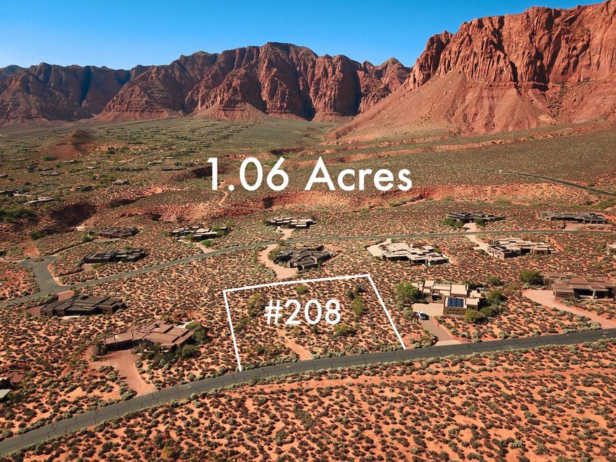 Absolutely amazing lot. Over an acre. The owner hand picked this lot over 15 years ago due to the location and views. It sits up high and has nearly 360° views. The $13,500 water impact fee has already been paid, and the property is connected to Ivins City Water. The owner has been irrigating specific vegetation on the lot for over a decade. Those trees and shrubs are now fully grown in strategic locations to block the site of the neighbors, so all you'll see are the beautiful mountains! This lot is one of the few that can accommodate a 4,000+ sq ft single level home with a 4 car garage, patio, and pool.