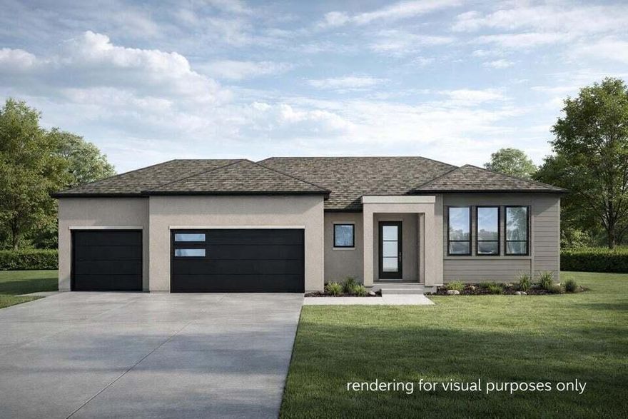 Introducing The Breeze - the most popular floor plan in the Iron West community! This modern take on the split-level design offers bright, open living with abundant natural light, a vented kitchen hood, and a covered back deck on a spacious lot. Upstairs features two bedrooms, one-and-a-half baths, and a large primary walk-in closet. The basement includes two finished bedrooms, a full bath, and one unfinished room ready for your personal touch. A perfect blend of comfort, style, and functionality -- built by Alex Meisner Construction!