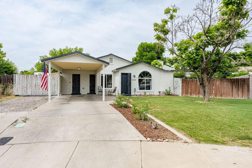 Thoughtfully designed for comfort and functionality, this home sits on a spacious cul-de-sac lot with a bright, open feel with thoughtful upgrades and fresh paint. The light-filled kitchen features granite countertops, tile flooring, a gas range, dishwasher, a large pantry, and a window above the sink. The spacious primary suite offers dual closets for great storage. Both bathrooms include granite countertops and tile finishes, with the primary bath featuring a new glass-enclosed shower, updated tile, and new sinks. Enjoy a large backyard with plenty of space for entertaining, play, or future customization, plus the added convenience of RV parking.