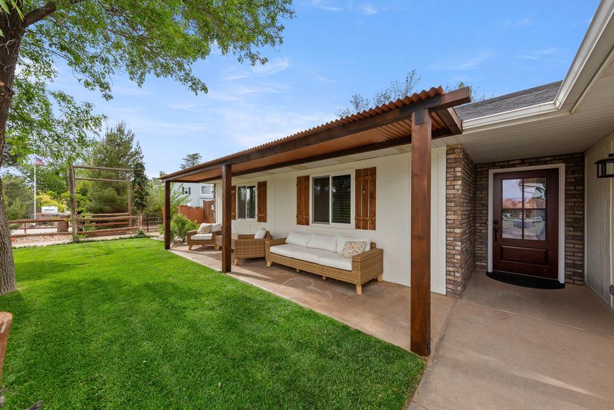 Fantastic newly remodeled home located on the outskirts of St. George in Diamond Valley.  Venture on up Highway 18 towards Pine Valley Mountain and you will find this wonderful community with plenty of elbow room!  Home sits on nearly an acre of fenced property with fruit trees, grape vineyards, strawberries and more! Home has 5 bedrooms and has recent 24'' tile upgrades, lighting fixtures upgraded, new stove and range hood, new dishwasher and much more!  Home also comes with a detached 2 bedroom Casita as well as a 1200 square foot shop.  Diamond Valley also offers not only a slower pace, but a cooler temperature by 10-15 degrees!  Property has plenty of room for animals as well as atv's and other toys!