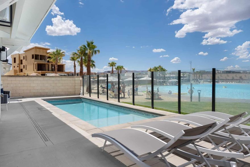 Lagoon-front in Desert Color with direct beach access. This 8 bed, 8.5 bath home is approved for nightly rentals and accommodates up to 44 guests, making it one of the highest-capacity opportunities in the community.

Designed for large groups, the layout offers multiple en-suite bedrooms, open gathering spaces, and seamless indoor-outdoor living. Private pool and spa, covered balcony, and direct access to the 2.5-acre lagoon elevate the guest experience and drive strong rental demand.

Fully equipped for entertainment with game areas and multiple hangout spaces. Owners and guests enjoy full access to Desert Color amenities including the lagoon, resort pools, hot tubs, pickleball courts, and Springs Social Spa.

A rare chance to own a high-performing, lagoon-front property in one of Southern Utah's premier resort communities.