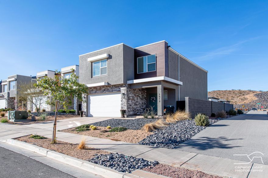 This 4 bedroom 2.5 bath home is only 2 years old & has many upgrades. Ready to move in with no neighbors on one side or in the backside. Single Family unattached home has spacious rooms, lots of natural light, backsplash, accent wall & cute wallpaper, large walk in closets, nice gas range, camera system, extra deep garage for toys, with fully landscaped yard including outdoor fire pit, outdoor forever lighting, covered private patio, lawn & rock yard decor upgrade with metal gates, dog-run with doggy door. HOA Amenities are top notch & brand new with pools, hot tub, playground, clubhouse, pickleball court, putting green, & private walkway areas that make this place very nice to live in.