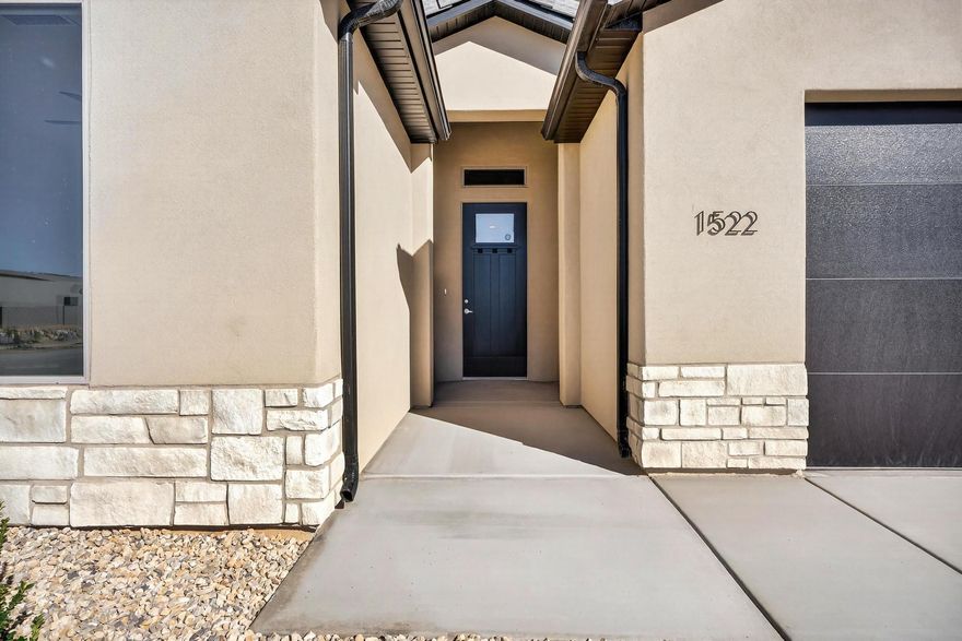 Welcome to this stunning, newly constructed home built by Interstate Homes. Checkout the incredible Pine Valley Mountain views sitting elegantly on a .22 acre lot. The home has a beautifully designed gourmet kitchen, featuring gas cooktop, wall oven and stainless steel appliances. The home's
exceptional features don't stop at the interior. The property comes with a spacious 4-car garage, with additional length in the third bay, perfect for
accommodating larger vehicles or for extra storage. Additionally, there is plenty of room on the side for RV parking. Don't miss out on your next dream home!