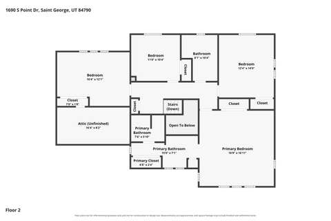 Tiny photo for 1690 S Point DR, Saint George, UT 84790 (MLS # 26-274884)