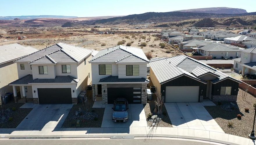 Stunning new four bedroom partially furnished home!

As you enter the home and take a right, you will be greeting with the bright atmosphere and gorgeous kitchen with brand new appliances. The open floor plan allows immediate access to the living room with large sectional and mounted Smart TV. In the large space is also a dining room and large table with seating for six. As you head to the back patio, you will hear the birdsong on the breeze and take a seat on one of the patio chairs while smelling your meal cook on the Camp Chef. If it gets too warm for you out there, head back inside to the air conditioning provided by a new HVAC system.

All of the bedrooms are up the stairs. The spacious Master with the stunning ensuite bathroom and walk-in closet provides views of the surrounding mountains that can't be beat. The other three bedrooms provide room to spread out and boast views of their own. One of the bedrooms comes furnished with a bunk bed with an desk space underneath.

The two car garage really only has space for one vehicle because the gorgeous built-in shelving and gym set up is in the other half.

This property is available for month to month leasing. Available April 1st!