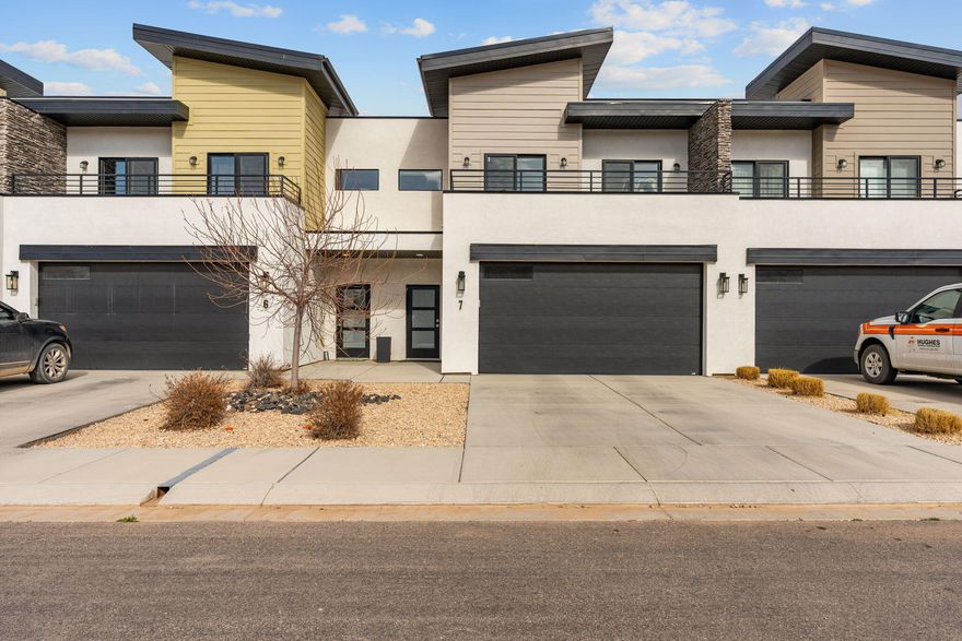 Welcome to this adorable, modern townhome in the heart of Cedar City! Just minutes from Main Street and Cedar City Hospital, this 3 bed, 2 bath home has been exceptionally well cared for. The upper-level common area is ideal for working from home or a cozy computer nook, and the upstairs balcony adds a charming outdoor retreat off the extra bedrooms. A fenced yard and HOA-maintained landscaping make for easy, low-stress living. Cute, comfortable, and convenient—this one is a must-see!