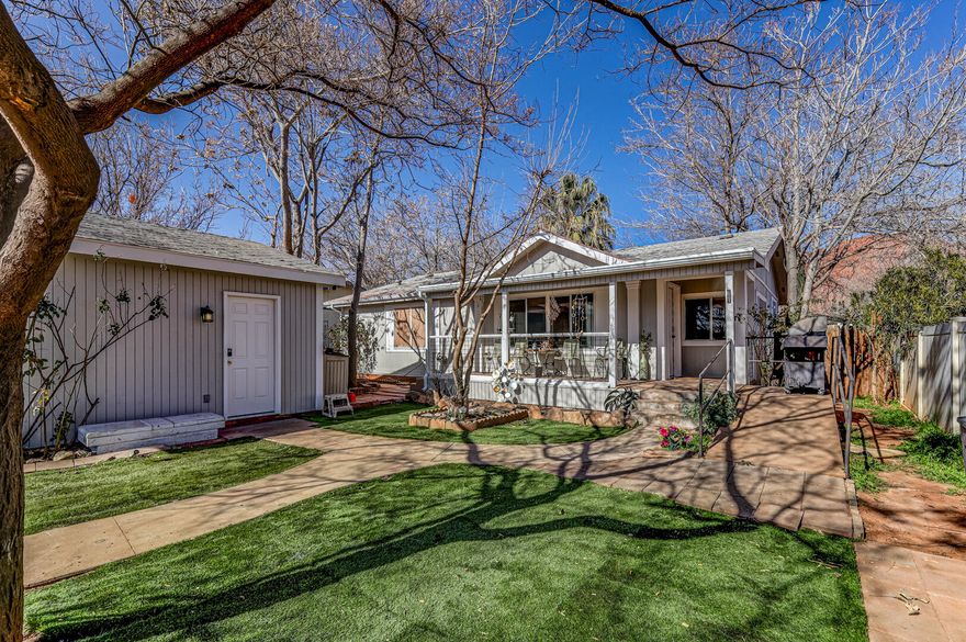 Welcome to this charming 2-bedroom, 2-bath home in the heart of Ivins, Utah. Offering 1,114 square feet of thoughtfully designed living space, this 1995 home is the perfect blend of comfort and practicality. Enjoy peace of mind with major upgrades already done, including a new A/C unit, new furnace, and a new garage door. The 2-car garage provides ample storage and convenience, while the functional layout makes everyday living easy and efficient. Located in the desirable Ivins community, you're close to stunning red rock scenery, outdoor recreation, and local amenities—all while enjoying a quiet neighborhood setting. Whether you're looking for a primary residence, second home, or investment opportunity, this well-maintained property is a fantastic find.