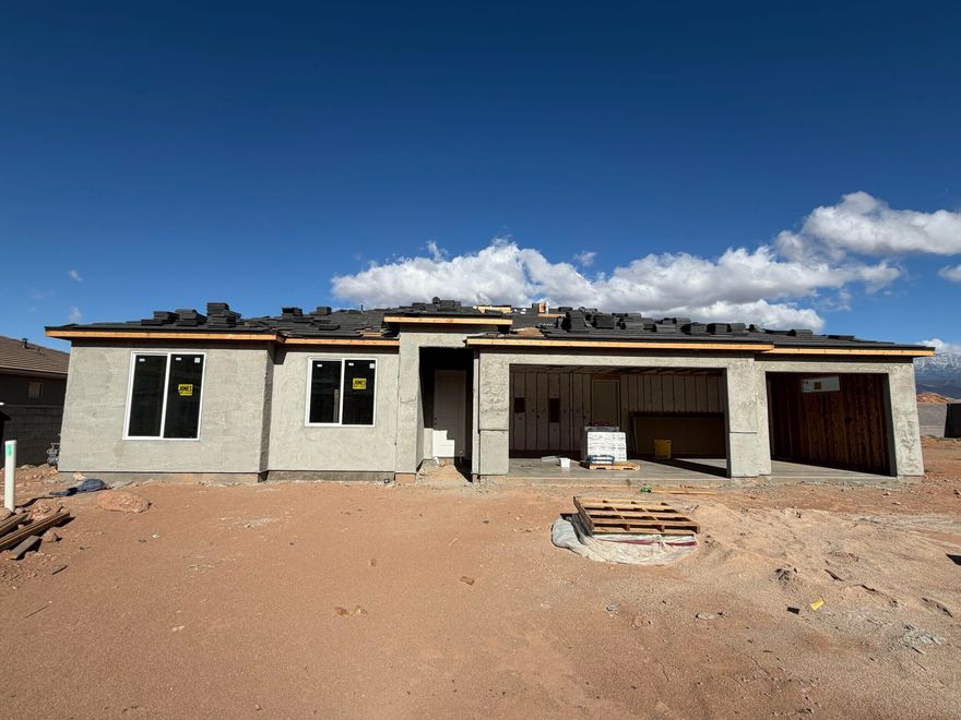 Another home in the sought-after Cottonwood Hollow community is under construction. This 4 bedroom, 3 bathroom home includes a casita with fully independent living, perfectly positioned to create extra income from Zion National Park tourism. Schedule an appointment today to discuss available selection options and choices. This home is estimated to be complete October 2026.