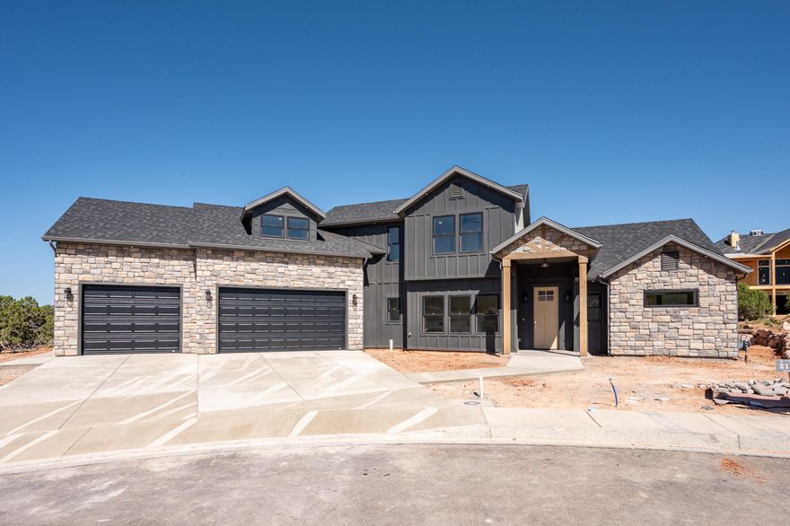 Welcome to your dream home in the sought-after Saddleback Ridge community! This stunning new construction offers 2,450 sq ft of modern living with 4 spacious bedrooms, 2.5 bathrooms, and an oversized 3-car garage—perfect for storage, toys, or a workshop. The open-concept layout is ideal for entertaining, featuring a chef's kitchen with sleek quartz countertops, custom cabinetry, and premium finishes throughout. Enjoy the natural light that pours into the expansive living areas, creating a warm and inviting atmosphere. The primary suite offers a luxurious retreat with a walk-in closet and spa-inspired bathroom. Additional bedrooms provide ample space for family, guests, or a home office With quality craftsmanship, designer touches, and scenic mountain views, this home is truly move-in ready. Located just minutes from downtown Cedar City, schools, and outdoor recreation.

Don't miss this incredible opportunity to own a brand new home in one of Cedar's premier neighborhoods!