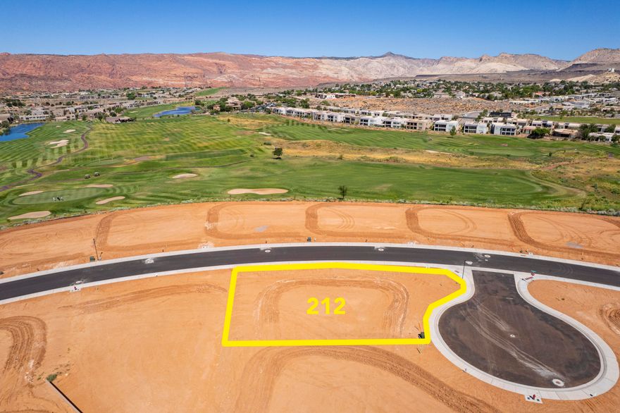 Large lot in the beautiful Ledges Golf resort community. This Yellow Knolls lot has amazing views of Snow Canyon and Fish Rock. The Ledges is a dark-sky community, locate just 10 minutes from downtown St. George. Bring your own builder! Low HOA fees!
