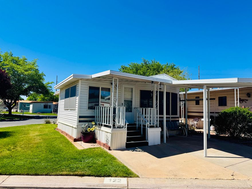 Rare find in Worldwide Sun Resort! This furnished 1 bed, 1.5 bath home sits on a desirable corner lot filled with natural light and offers a flexible layout with two living areas plus a separate office space--perfect for relaxing or working from home.
Enjoy peace of mind with a roof just 2 years old and newer HVAC, along with a never-used stove. The main bathroom features a step-in shower for easy accessibility. Outside, you'll love the large shed for extra storage.
Located in a sought-after 55+ community, residents enjoy access to a clubhouse, pool, fitness center, and more--all with an affordable HOA. Low-maintenance, move-in ready, and full of charm--this one stands out. Buyer to verify all information.