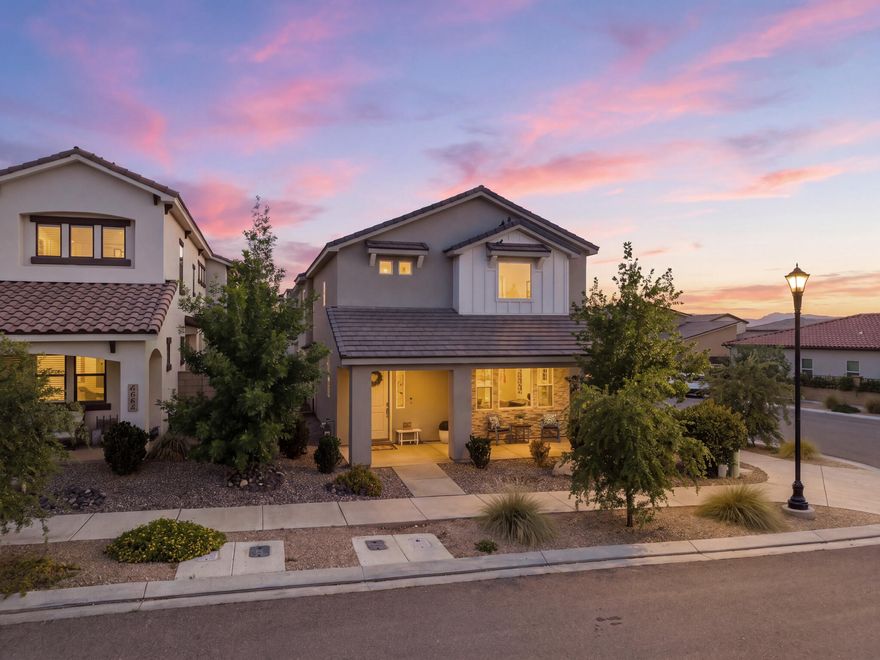 This lightly lived-in second home offers a like-new feel! Situated on a desirable corner lot with no neighbors directly next to the yard space, ensuring added privacy. Flexible floor plan features an upstairs loft, creating multiple living spaces for relaxing or entertaining. Spacious 3-car garage provides ample storage. Enjoy full access to Desert Color amenities including the lagoon, heated pools, pickleball courts, parks, and more. Sellers are open to including select furnishings with a strong offer.