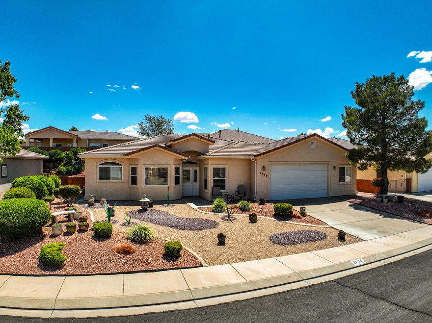 Beautifully maintained and exceptionally clean, this inviting 3 bed, 2 bath home with a dedicated office is tucked into a quiet, peaceful neighborhood perfect for relaxing and enjoying life. Pride of ownership shines throughout with warm, welcoming spaces and thoughtful care in every detail. The no-maintenance yard makes upkeep simple, giving you more time to enjoy your home and surroundings. An oversized 2-car garage offers plenty of extra storage with built-in cabinets and a workbench, making it ideal for hobbies, projects, or organization. Truly move-in ready and easy to love!