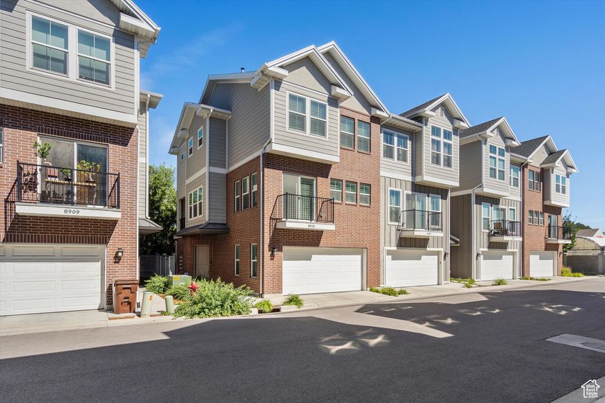 Welcome to this beautifully maintained townhome located in the heart of Sandy Utah that is move in ready! This spacious 3 bedroom 3 bathroom home offers a perfect blend of comfort, style, and convenience. This home has so many upgrades throughout including plantation shutters, built in storage racks in the garage, stainless steel appliances, quartz countertops, and security camera system. Fenced in backyard with trex deck material makes it the perfect space to entertain. Conveniently located close to I-15 and about 45 minutes from 5 ski resorts and Park City.