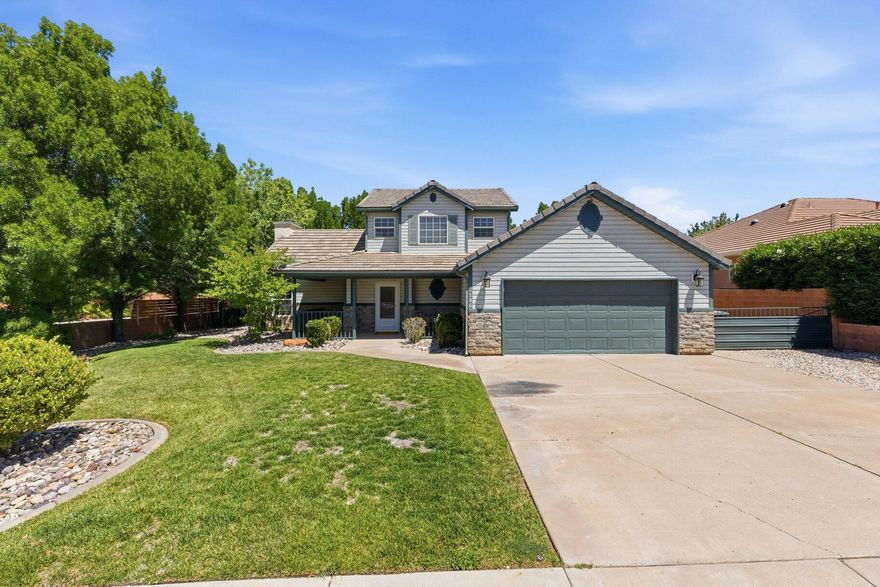 Discover the perfect blend of modern updates and serene outdoor living in this stunning Hurricane residence. Freshly revitalized with full interior paint and brand-new carpeting, this home feels like a new build while offering the established beauty that only time can provide. The home features 3 bedrooms, 2.5 bathrooms, 2 car garage, 1,776 SqFt, built in 1997, and 0.24 acres. In addition, the interior of the home has vaulted ceilings, large living room with fireplace, semi-open floor concept, lots of windows, recess lighting, lots of alder wood cabinets, powder room, the upstairs bedrooms include a full bathroom, the large primary bedroom has high ceilings, primary bath includes a jetted tub, and walk-in closet. The interior is anchored by a spacious primary suite bathed in natural light, creating a peaceful retreat at the end of the day. The outdoor space is your perfect private sanctuary; the lush professionally landscaped large backyard is a rare find, featuring mature trees and no direct backyard neighbors. With plenty of space to reimagine the perfect entertainment space. You can easily add a pool or transform this backyard for year-round memories. The home backs up to the Sky Ridge Park where you can enjoy the pickleball courts or use the space for gatherings.

 

Minutes from downtown Hurricane, where you can enjoy the shops or be part of the many events that are held by the city like the well-known Peach Days Festival or near county fairgrounds. Just moments away from the prestigious Sky Mountain Golf Course, this home offers a premier lifestyle for those seeking both privacy and proximity to recreation. Whether you're enjoying the quiet seclusion of your shaded patio or hitting the greens, this property delivers the best of Southern Utah living. he property is minutes away from Sand Hollow State Park Reservoir, Sand Hollow Golf Course, and a massive ATV/UTV sand dune trail system. About 30 minutes or less from some of the most incredible mountain biking trail systems in the world like the Red Bull Rampage, or close by to the City of Saint George, the airport, and Zion National Park. The area hosts worldwide events, such as Spring and Fall Bike Tour, PGA and LPGA Championships at Black Desert and Copper Rock Golf Courses, and many others. This home is only a short drive from Bryce Canyon, the North Rim of the Grand Canyon, Dixie National Forest, and multiple reservoirs, including Quail Creek, Fire Lake and Gunlock. Sitting at just over 3,000 feet above sea level, on the north-east edge of the Mojave Desert, Colorado Plateau, and the Great Basin, lies one of America's most beautiful and distinctively geological places. Southern Utah is like no other place.

All information herein is deemed reliable but is not guaranteed. The buyer is responsible to verify all listing information, including square feet/acreage, to the buyer's own satisfaction.