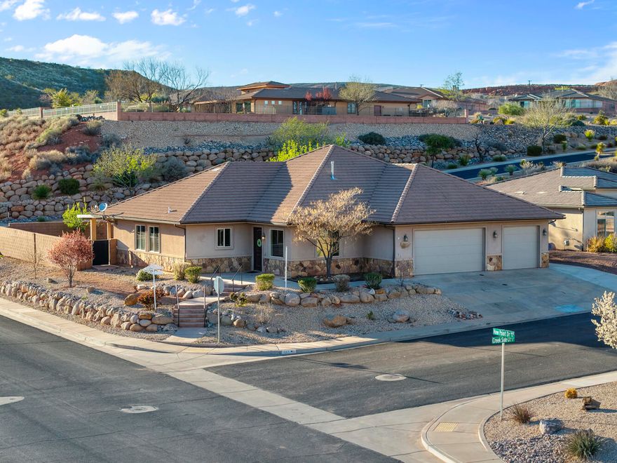 Enjoy privacy and beautiful mountain views in this spacious 3 bed, 3 bath home. The home features a large kitchen with plenty of room for cooking and gathering, along with two separate living areas that provide flexible space for entertaining or relaxing. A dedicated office offers the perfect work-from-home setup.

Step outside to a private backyard designed for outdoor living, complete with patio misters, a garden area, and mature fruit trees including apple and plum plus a pomegranate bush. The generous lot offers plenty of room to add a pool and create your own backyard oasis!

A scenic trail runs just behind the home, ideal for walking and enjoying the surrounding nature, and a nearby playground adds convenience for recreation. If space and privacy is what you're looking for, this could be the perfect home for you!