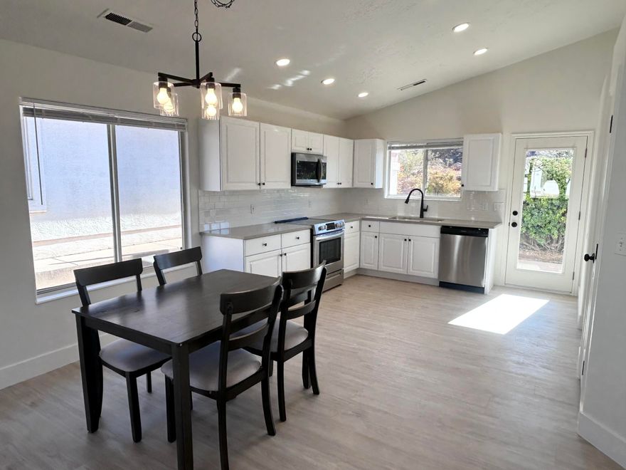 Beautiful updated 3 bed 2 bath home. New Kitchen cabinets quartz counters and stainless appliances. New LVP and Carpet flooring throughout entire home new trim and paint through home as well. Owner/Agent.