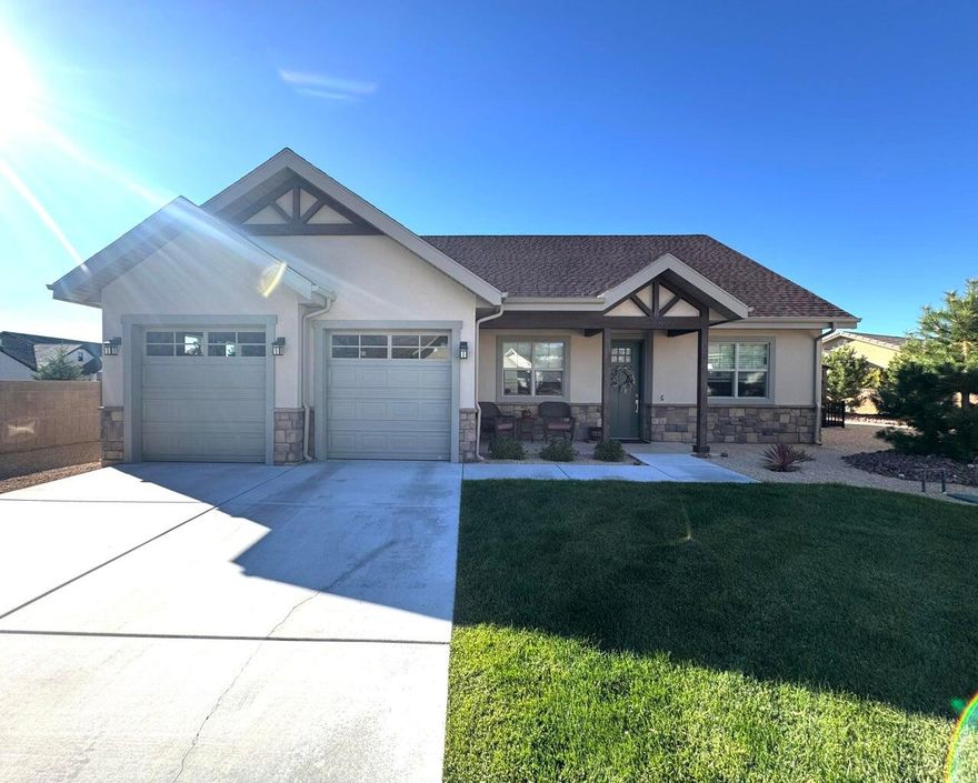 Beautiful single-level home in the heart of Cedar City, set within a stunning and highly sought-after community. Enjoy breathtaking mountain views right from your front yard, plus quick access to everything that makes this area special. Cedar Middle School, the city pool, and the scenic Lake on the Hill are all within walking distance, along with nearby walking trails, shopping, and restaurants—including Walmart and several local favorites. Inside, this home showcases high-end finishes throughout, including under-cabinet lighting, quality craftsmanship, and a modern, open layout that feels both comfortable and elegant. The property is truly turnkey and ready for new owners. Come experience the best of Cedar City living in this impressive, move-in-ready home!