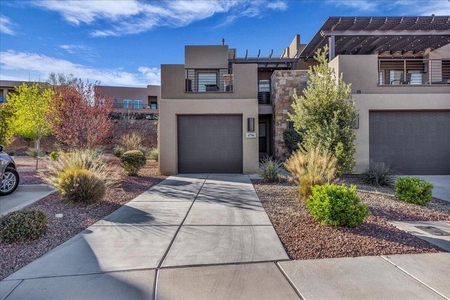 This fully furnished 3-bedroom villa with loft sleeping space accommodates up to 10 and offers two private parking spaces right at the driveway with pickleball courts just steps away. Enjoy unobstructed sunset views over Snow Canyon from the upper balcony. This is ideal as a personal retreat or a possible vacation rental.